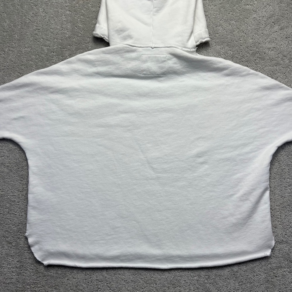 Frank & Eileen Hoodie Womens Small White Tee Lab Terry Sweatshirt Kane Capelet - Picture 11 of 15
